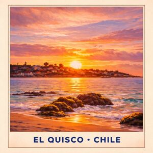 Postal de Playa El Quisco + 4x Ticket para participar en Tu Momento de Ganar