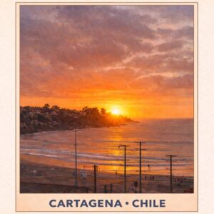 Postal de Playa Cartagena + Ticket para participar en Tu Momento de Ganar